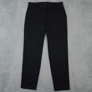 Talbots Pants Womens 4 Black Relaxed Chino Cotton Stretch Casual Coastal Office